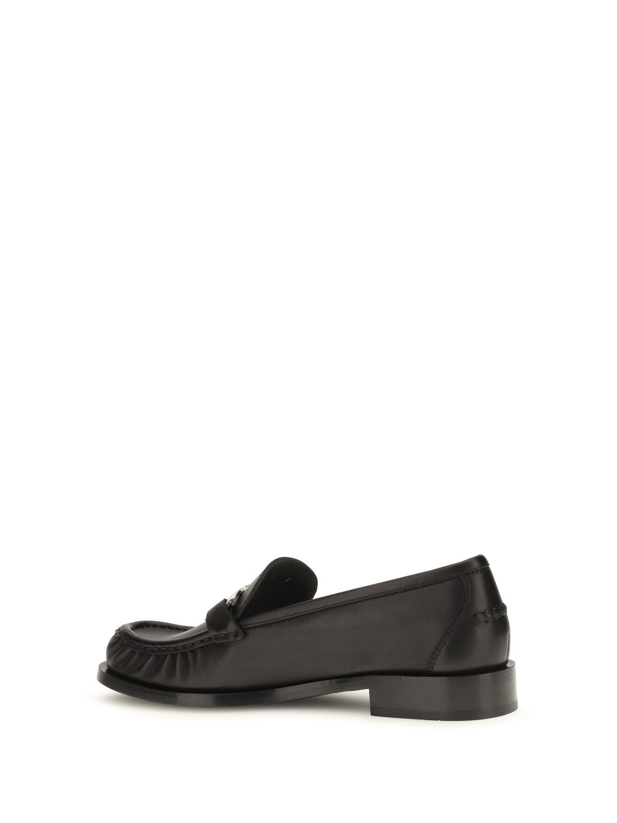 Ferragamo Leather Loafers - Black