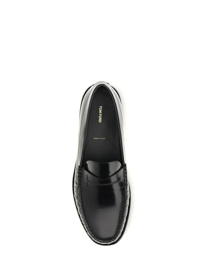 TOM FORD Polished leather Loafers