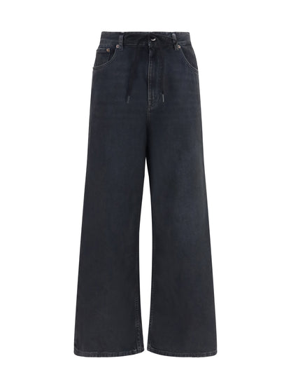 MM6 Maison Margiela Straight-leg stretch denim Jeans - Black