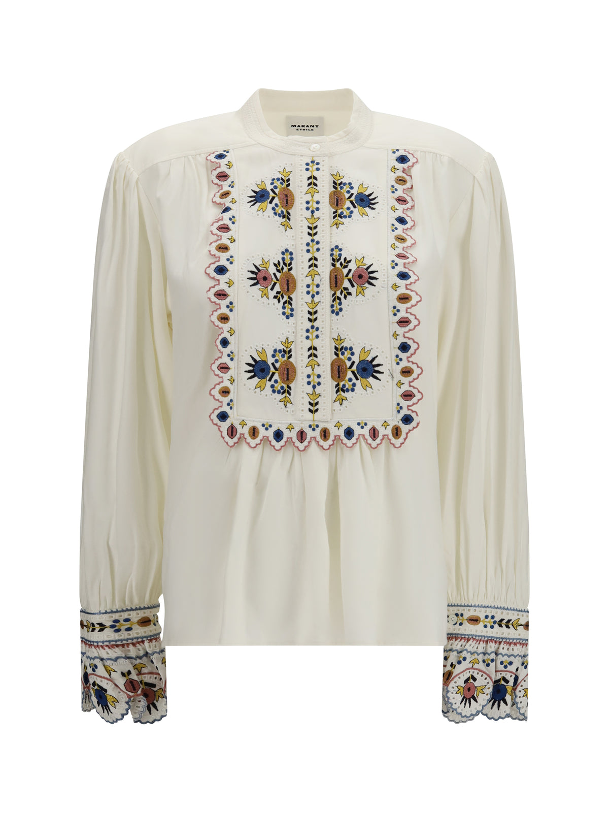 Marant Étoile Monique embroidered Top - Ecru