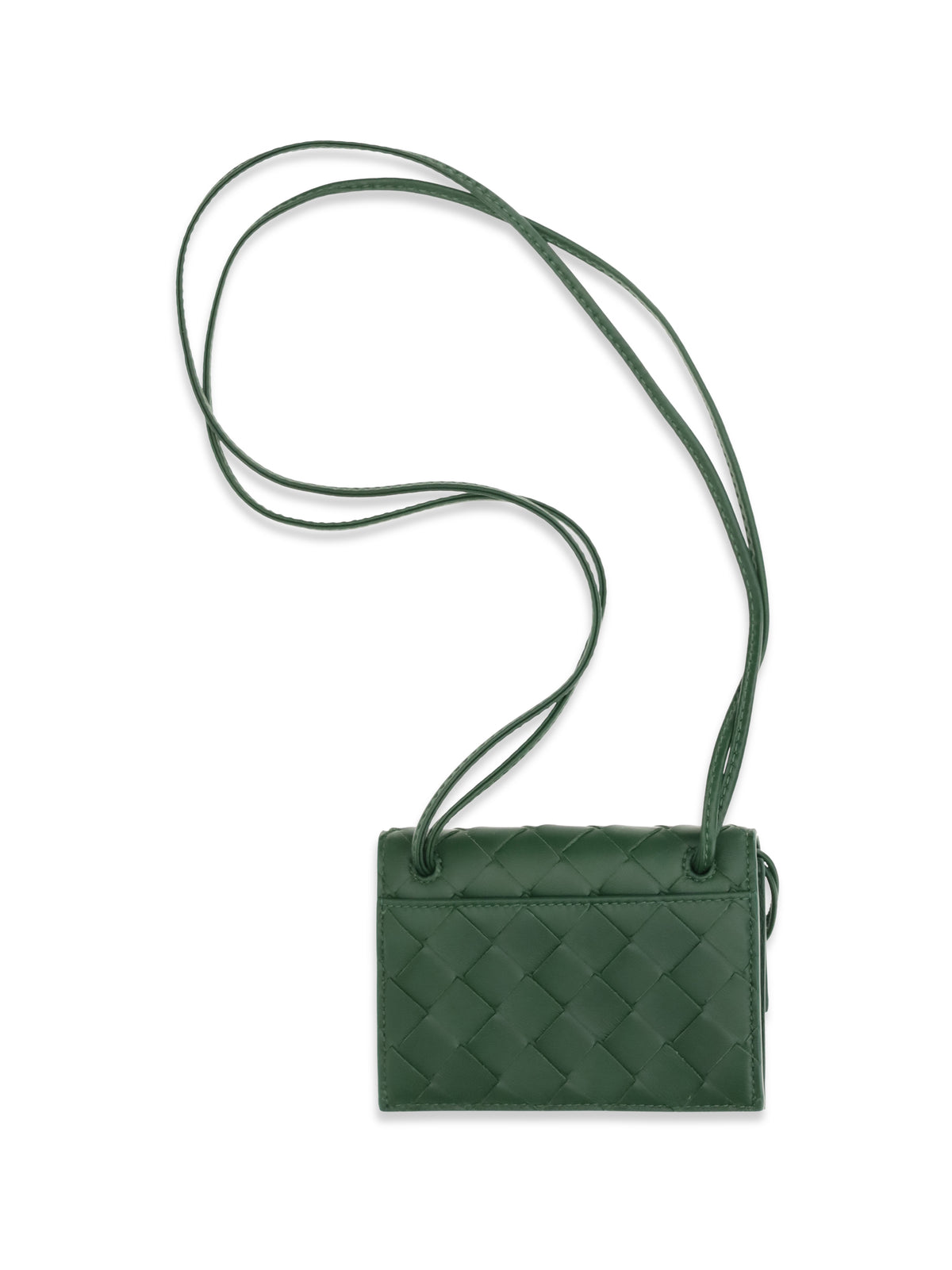 Bottega Veneta Andiamo Badge Holder - Basil-Muse Brass