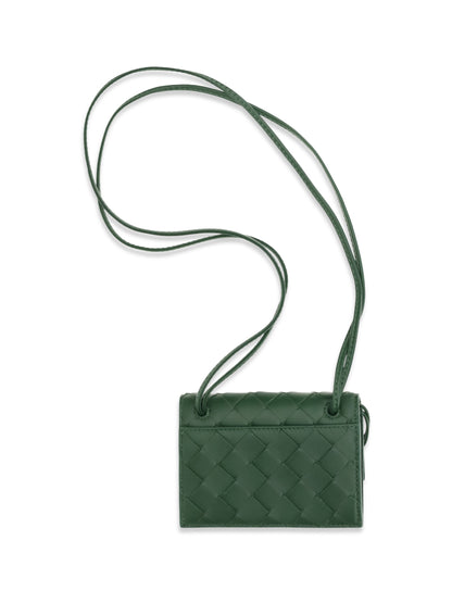 Bottega Veneta Andiamo Badge Holder - Basil-Muse Brass