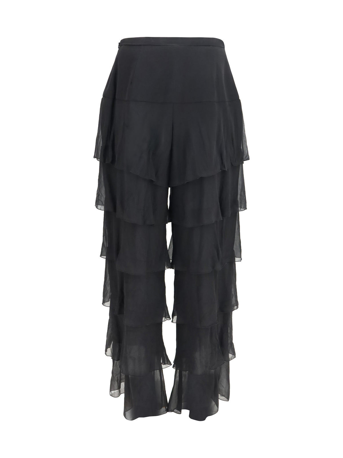 Valentino Baloon Pants in Georgette - Black