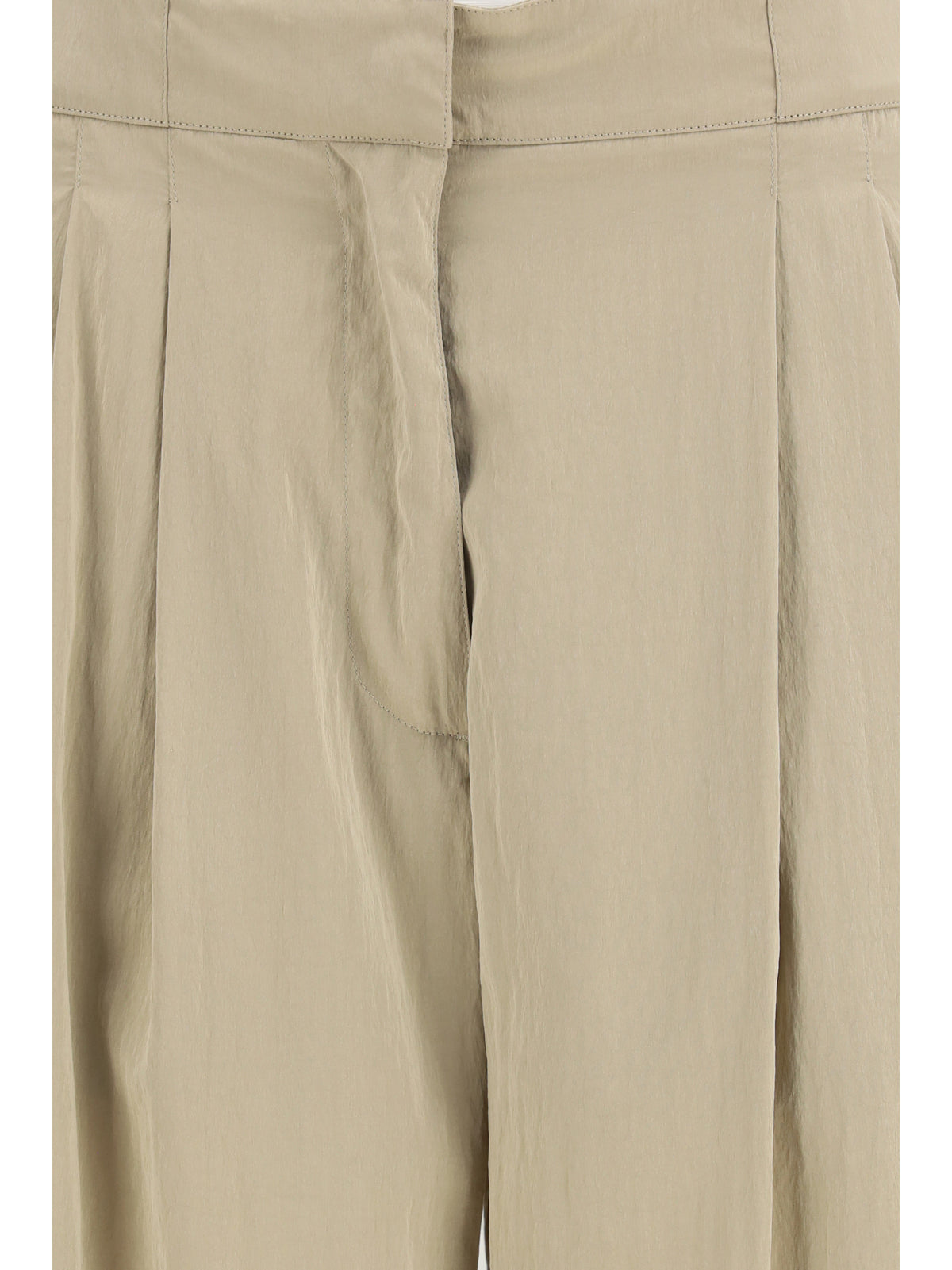 The Row Iven silk and nylon Pants - Beige