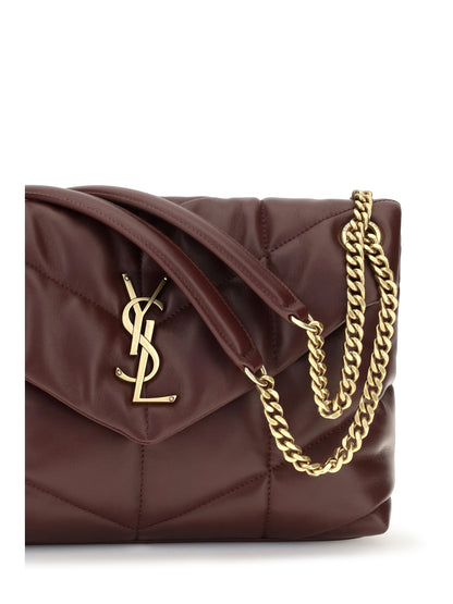 Saint Laurent Puffer Toy Shoulder Bag - Lt Hot Wine