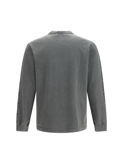 Golden Goose Long-sleeved cotton T-shirt - Anthracite