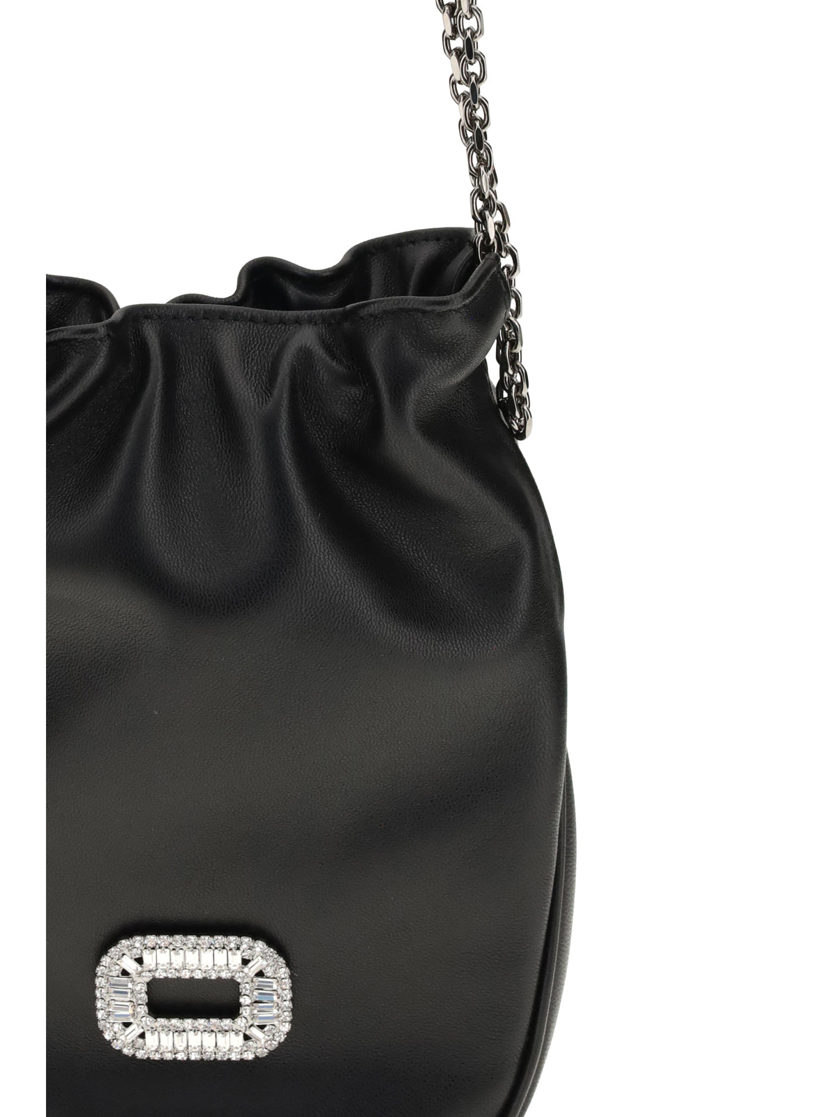 Roger Vivier Nano Pilgrim Bucket Bag - Black