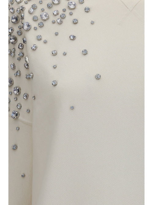 Golden Goose Embellished Sweatshirt - Heritage White