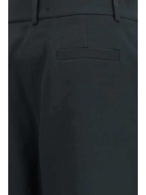 Giorgio Armani High-waisted wide-leg tailored Pants - Swamp