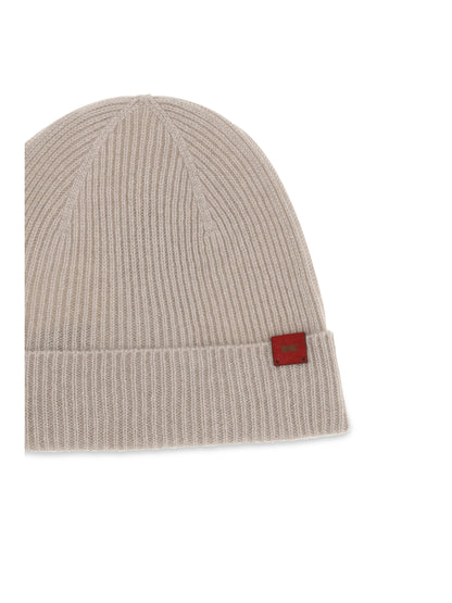 Kiton Wool Beanie Hat - Beige