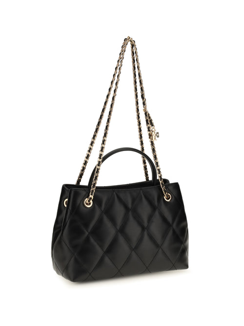 Tory Burch Small Fleming leather Tote Bag - Black