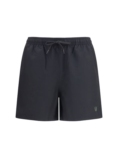 Fred Perry Swim Shorts - Black