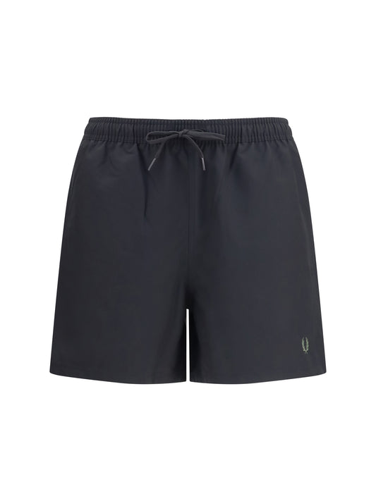 Fred Perry Swim Shorts - Black