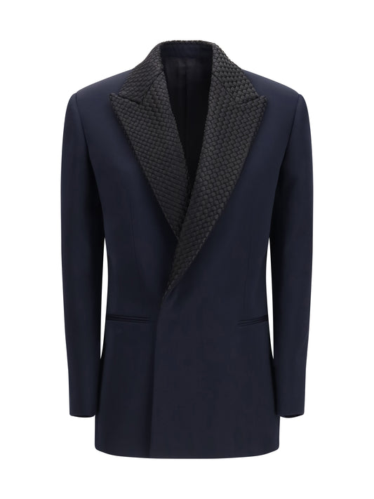 BOTTEGA VENETA Single breasted Jacket with intrecciato motif