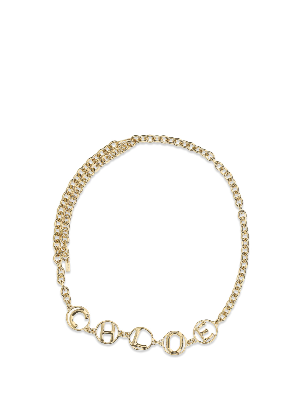 Chloé Script Jewel Belt - Vintage Gold