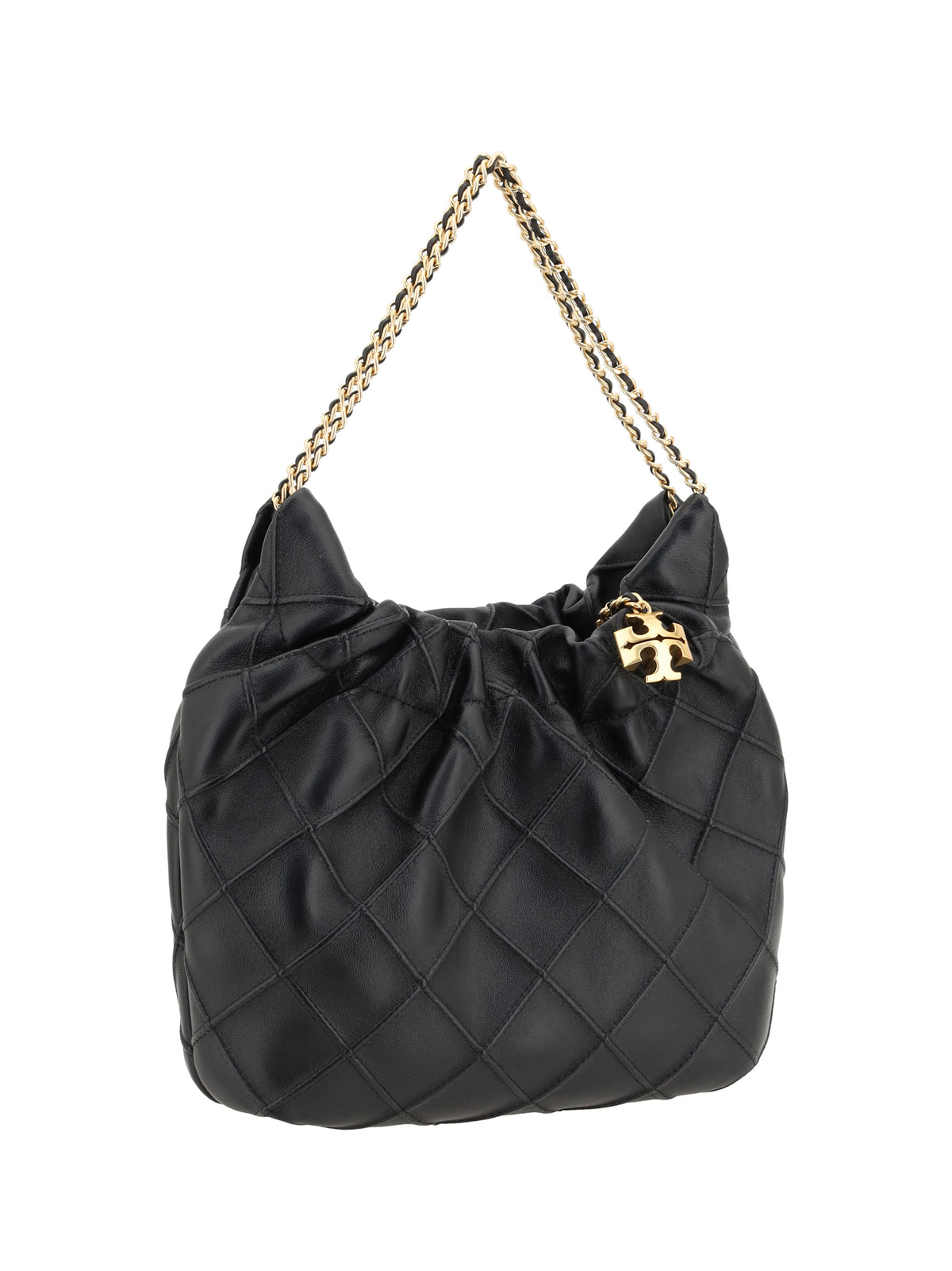 Tory Burch Fleming Mini Hobo Shoulder Bag - Black