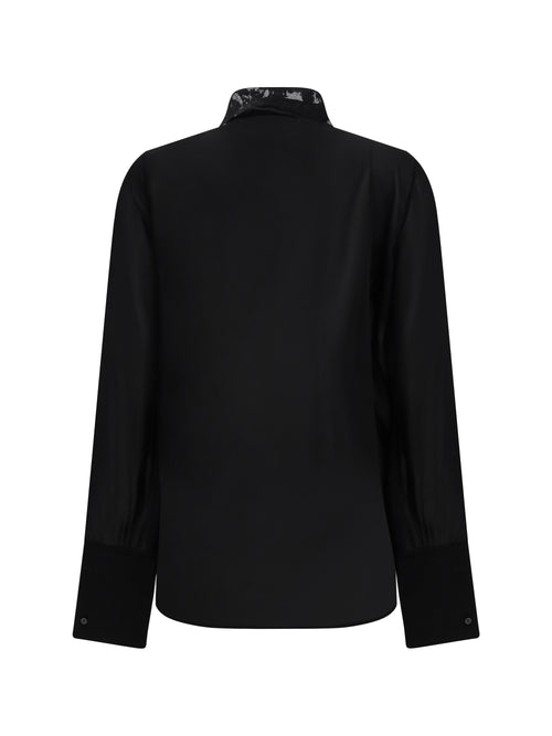Fendi Georgette Shirt - Black