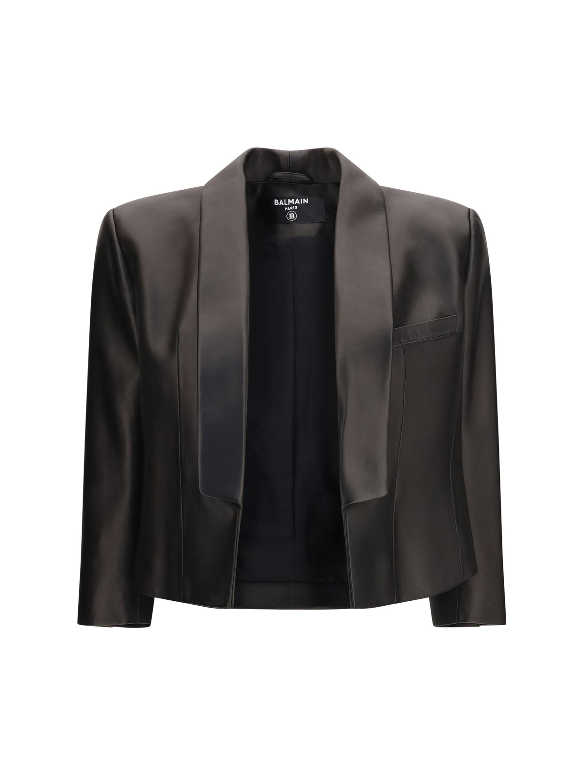 Balmain Spencer leather Jacket - Noir