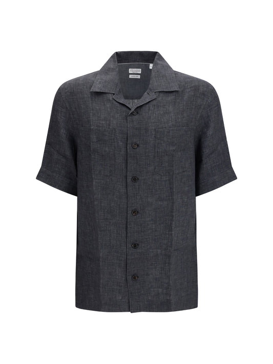 BRUNELLO CUCINELLI Pocket linen Shirt