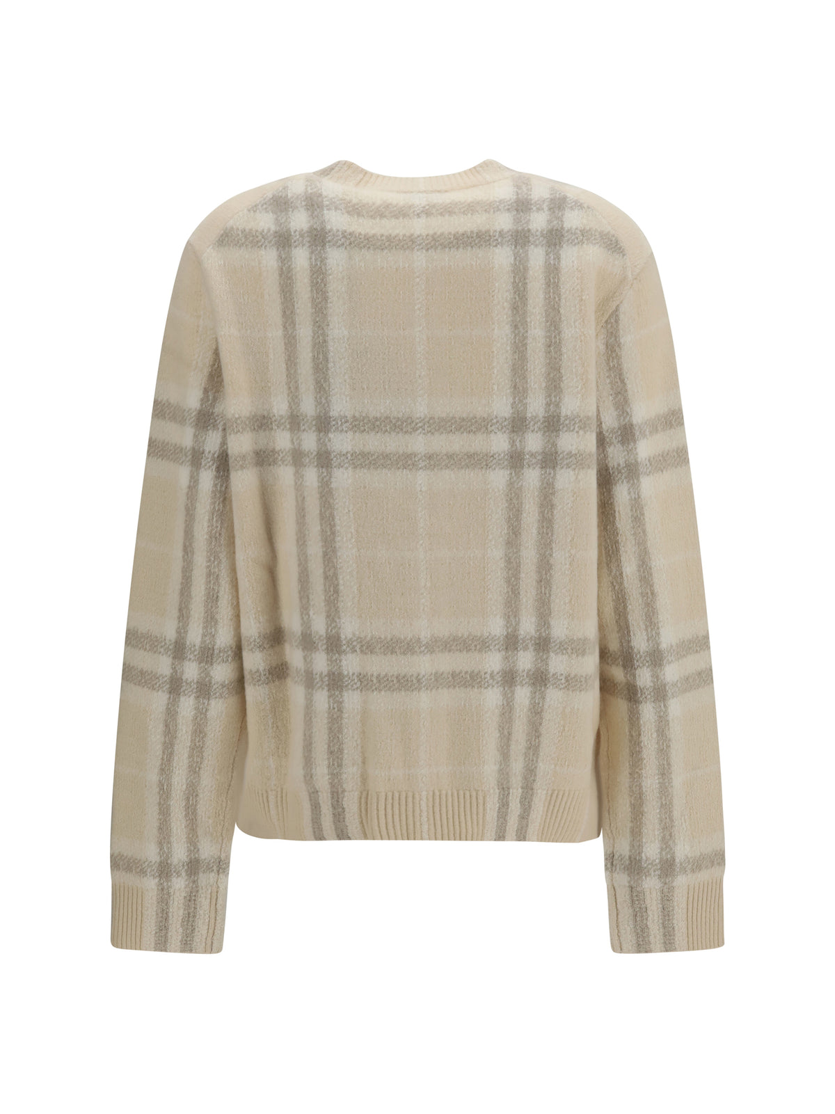 Burberry Check cashmere Cardigan - Ecru Beige