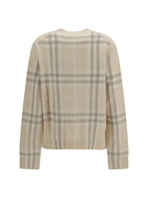Burberry Check cashmere Cardigan - Ecru Beige