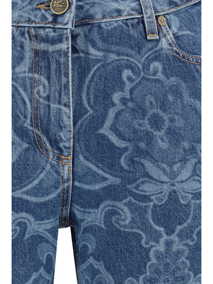 Etro Ornamental jacquard denim Jeans - S9880