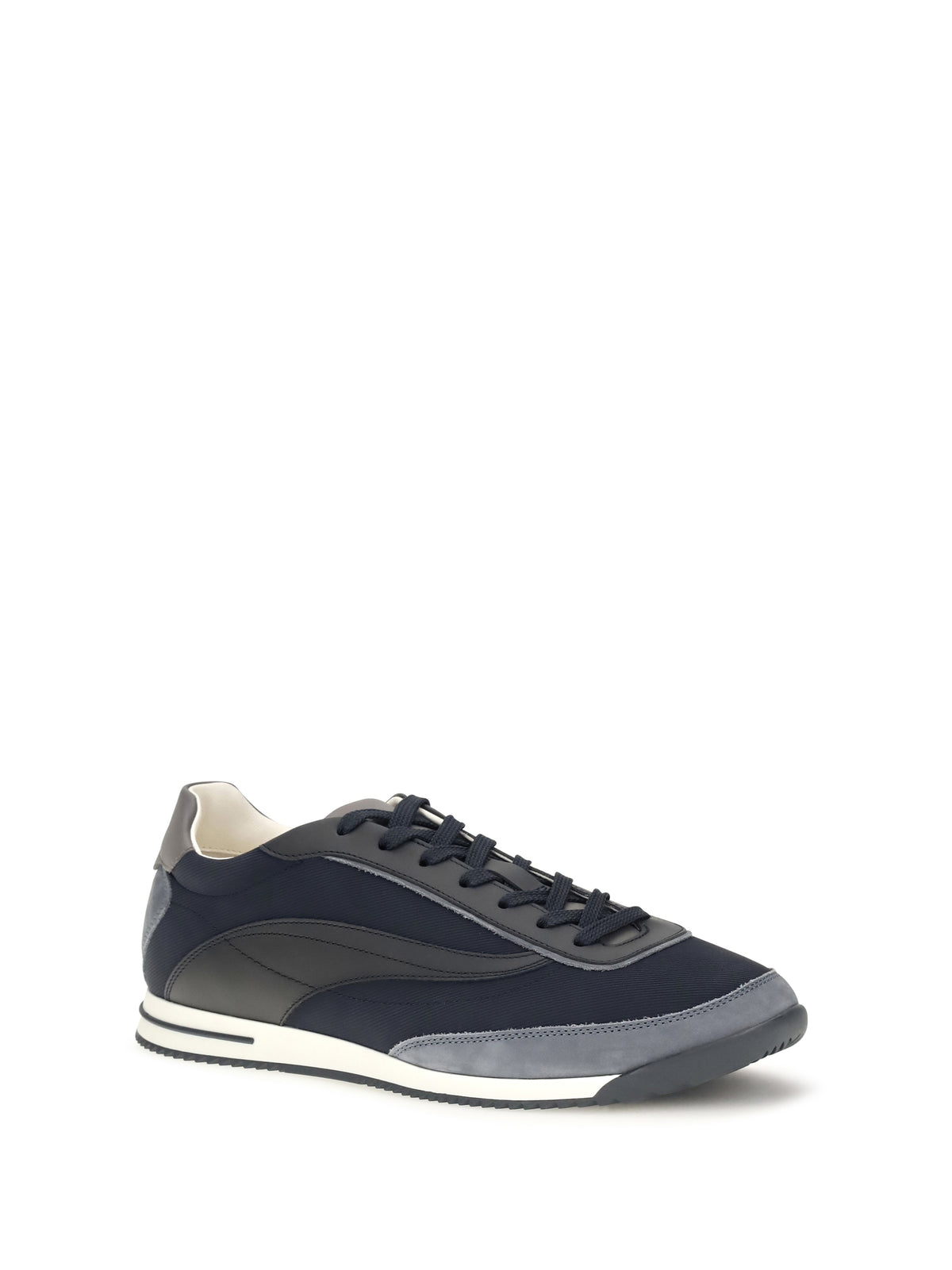 Brunello Cucinelli Lace-up suede Sneakers - Blue