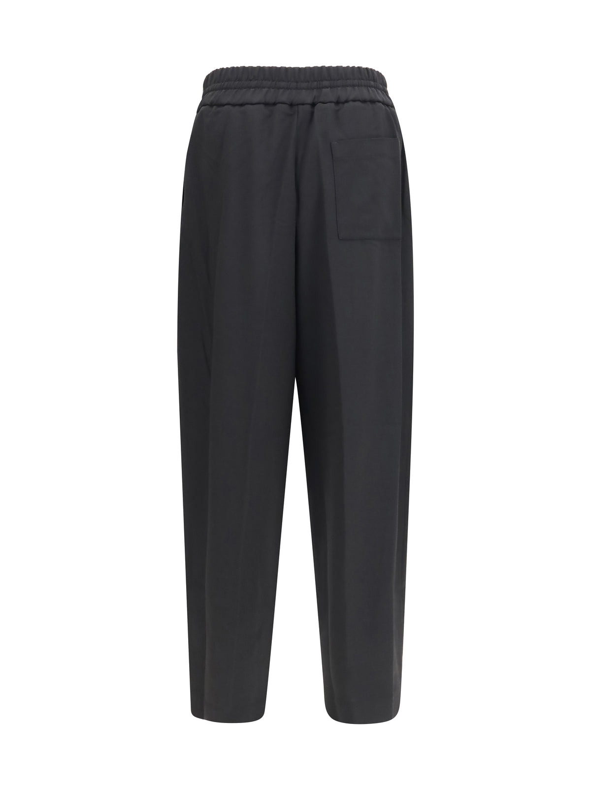 Ami Paris Wool Pants with elasticated waist - Noir