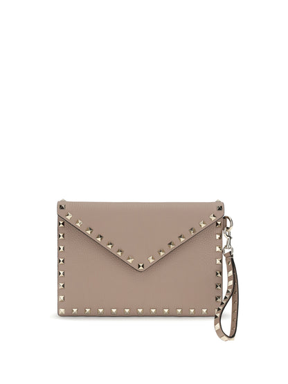 VALENTINO GARAVANI Rockstud leather Clutch