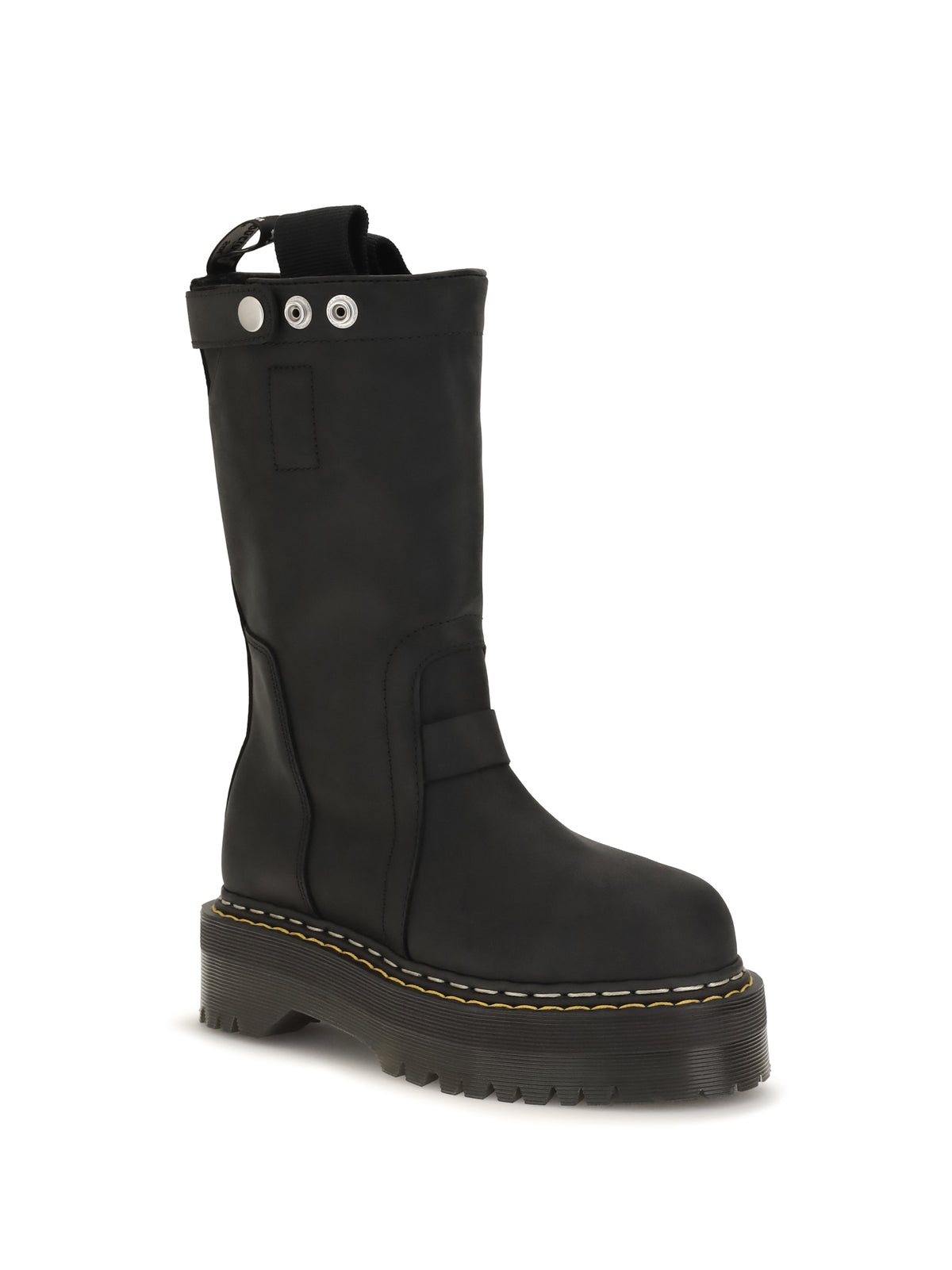 Rick Owens Quad Sole Pull On Boots - Black