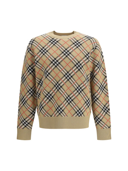BURBERRY Wool Check Sweater