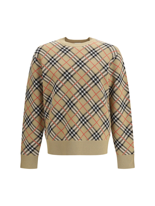 BURBERRY Wool Check Sweater