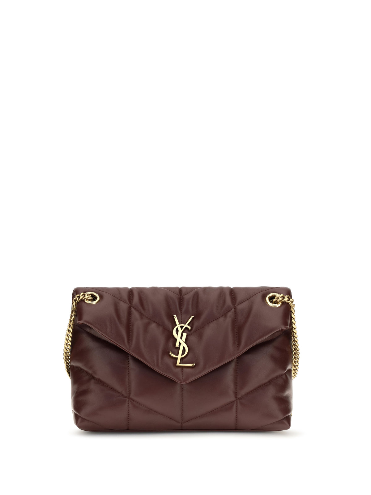 Saint Laurent Puffer Toy Shoulder Bag - Lt Hot Wine