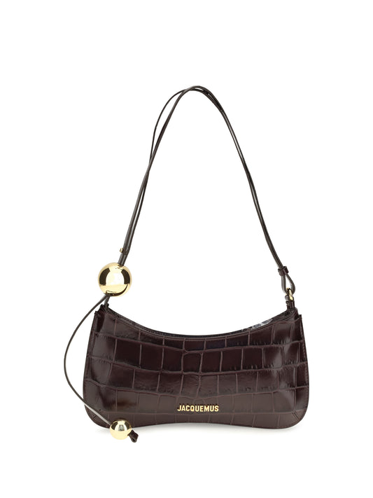 Jacquemus Le Bisou Perle Shoulder Bag - Dark Burgundy