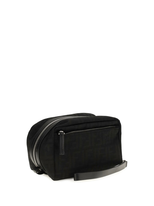 Fendi FF Jacquard Beauty Case - Black