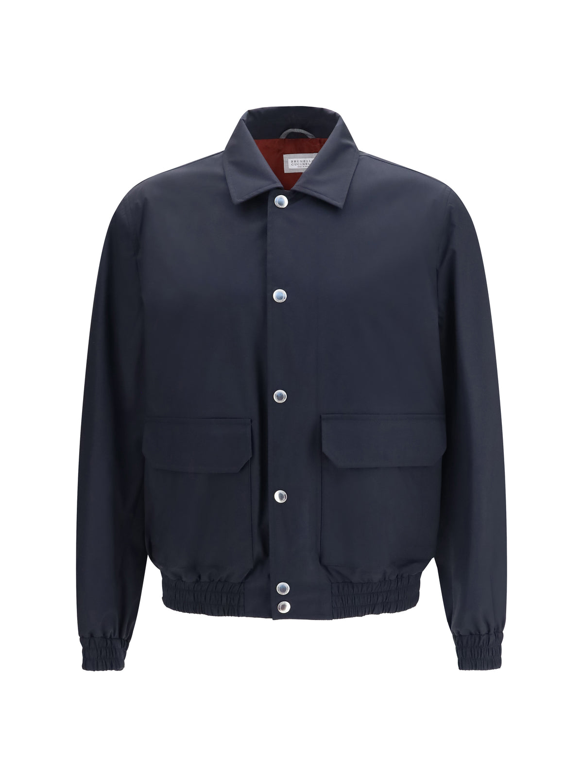Brunello Cucinelli Silk and wool Jacket - Navy+Rubino