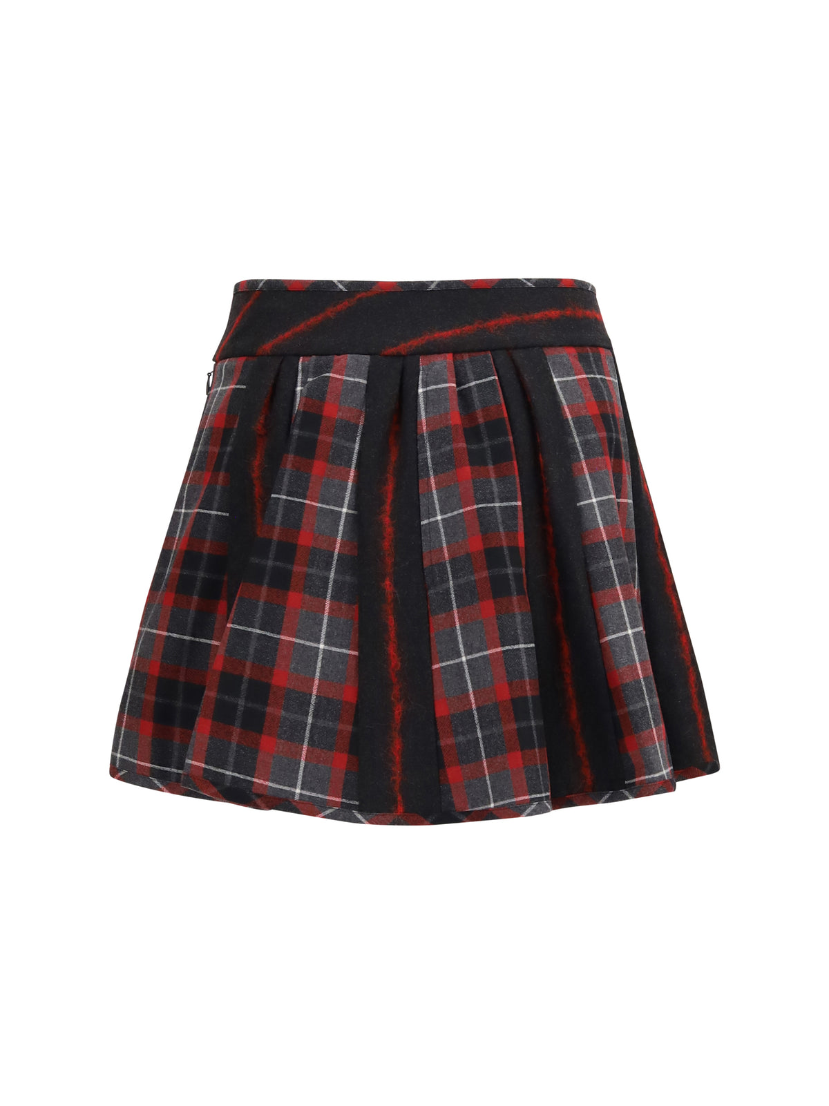 Vivienne Westwood Bell virgin wool mini Skirt - Charcoal/Red