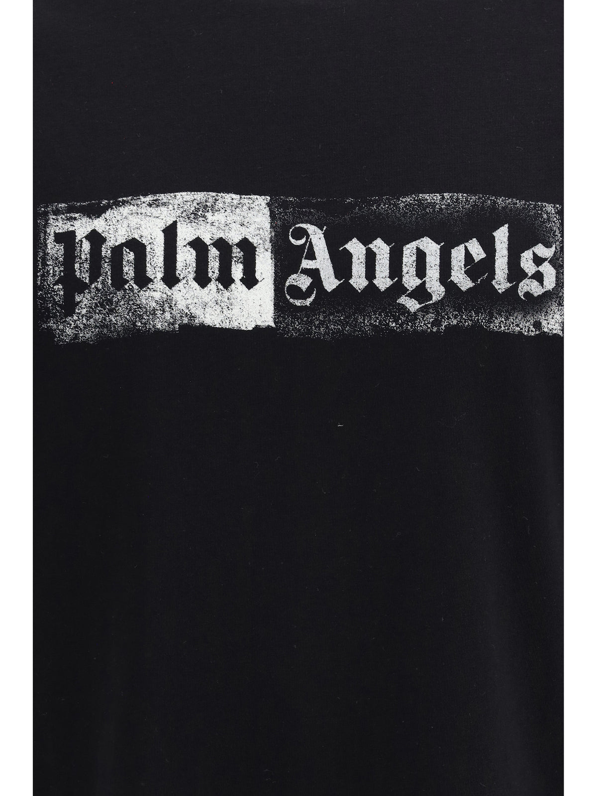 Palm Angels Stamp T-shirt with logo - Black-Off White