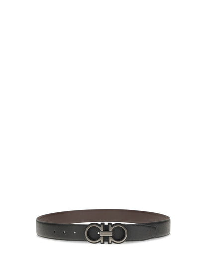 FERRAGAMO Reversible and adjustable Gancini Belt