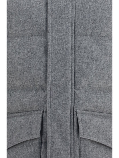 Brunello Cucinelli Cashmere Down Jacket - Grey Chiaro+Piombo