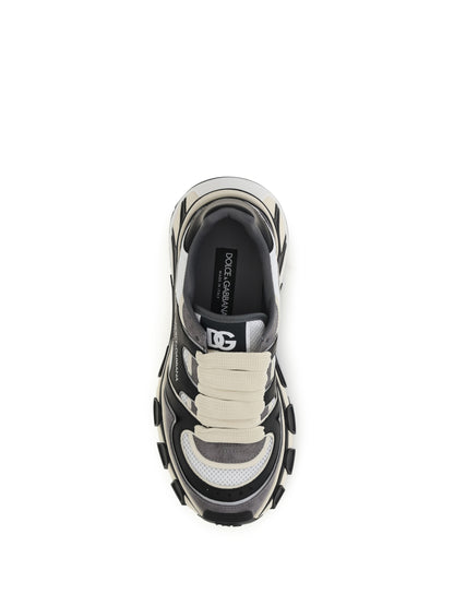 Dolce & Gabbana Sneakers with mesh details - White/Black