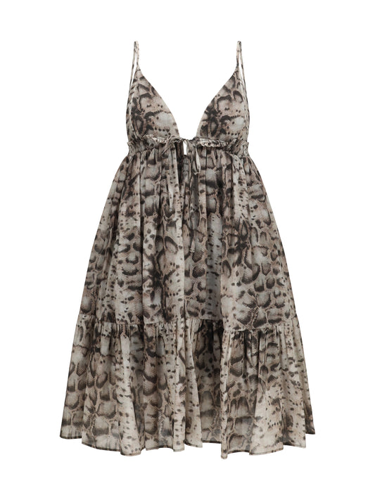 PINKO Short snake-print Dress