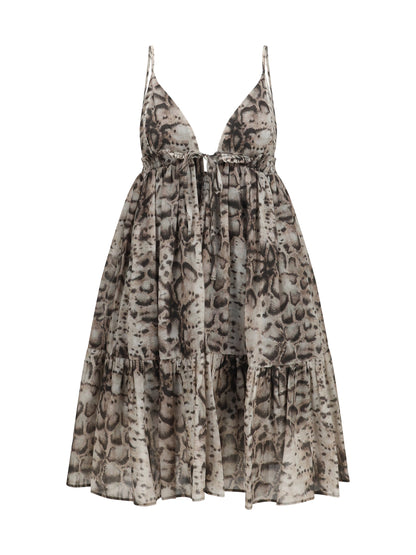 PINKO Short snake-print Dress