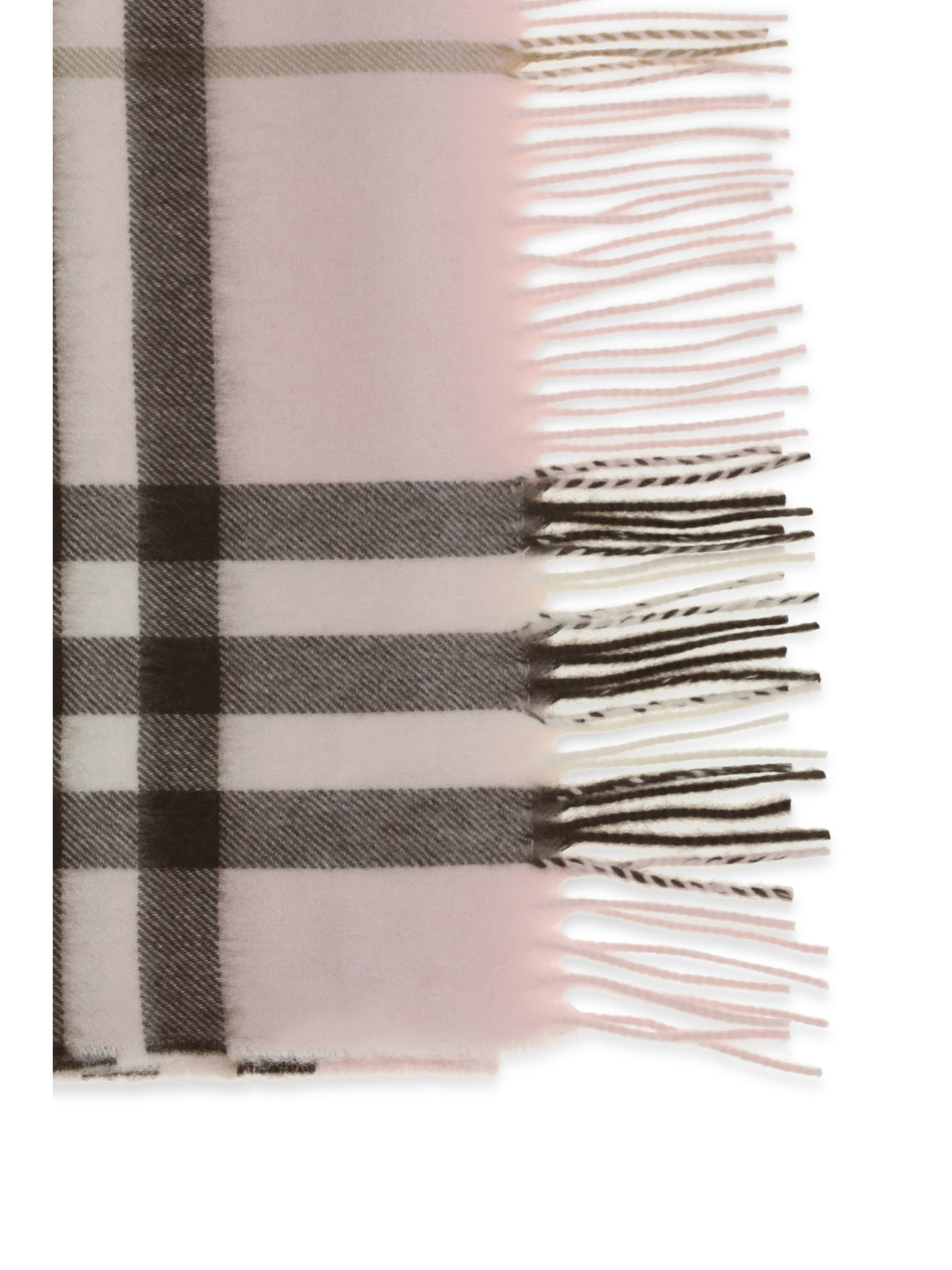Burberry Check Cashmere Scarf - Bow Pink