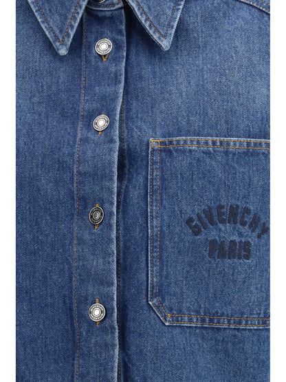 Givenchy Denim Shirt - Medium Blue