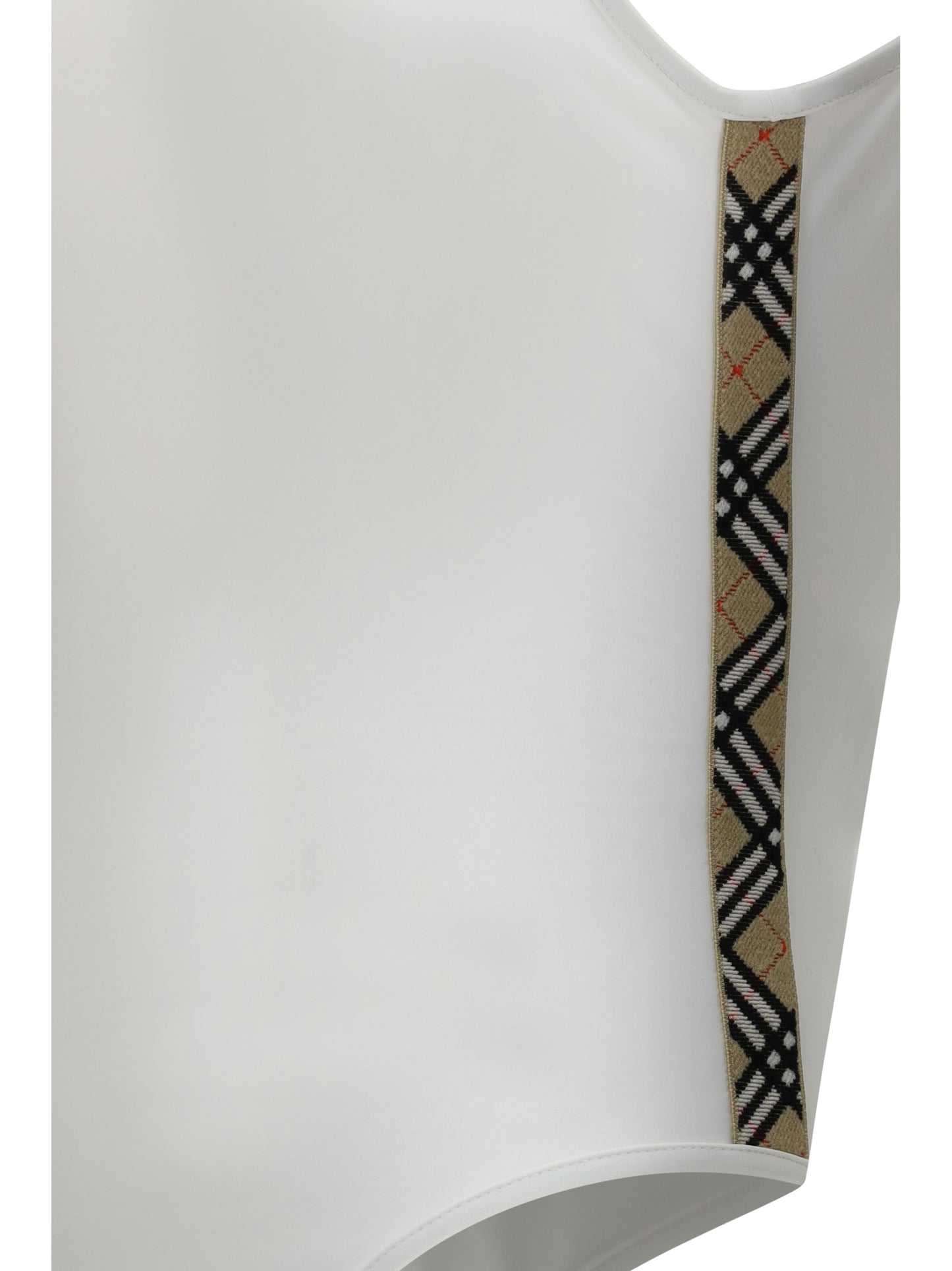 BURBERRY One-piece Swimsuit with Check trim