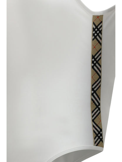 BURBERRY One-piece Swimsuit with Check trim