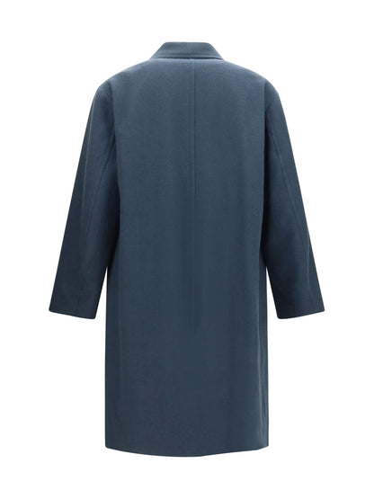 Dries Van Noten Long single-breasted Coat - Bottle