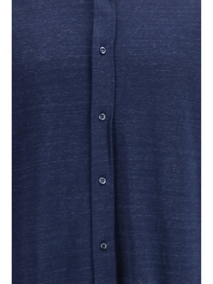 BRUNELLO CUCINELLI Linen and cotton knit Shirt
