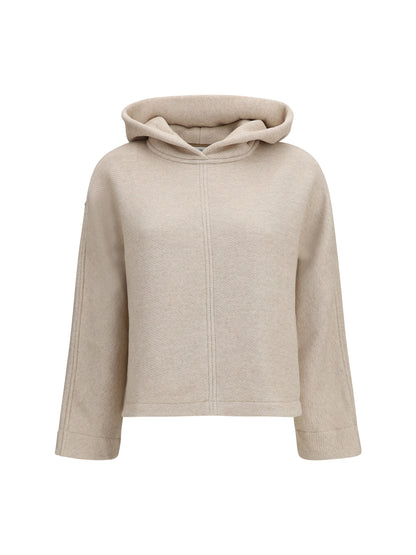 Max Mara Pure Hooded Sweatshirt - Beige
